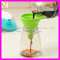 Wholsale new design factory EXW reasonable price silicone V shaped collapsible funnel